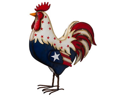 Patriotic Rooster Tabletop Decor