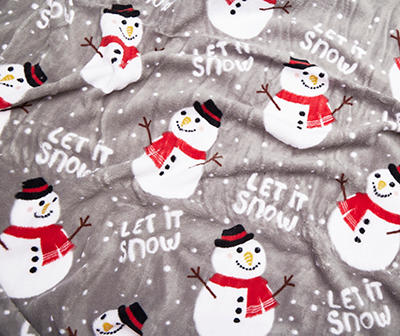 REAL LIVING SNOWMAN THROW