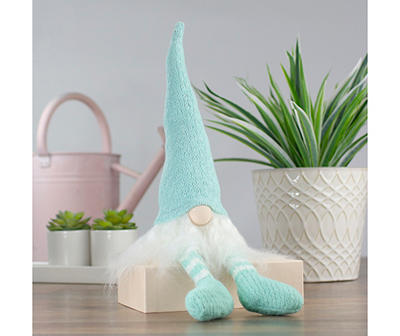 Aqua & White Knit Gnome Tabletop Decor