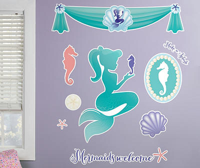"Mermaids Welcome" Wall Decal Set