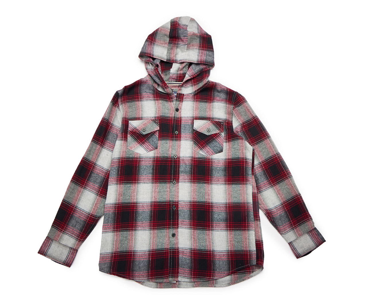 Button up 2024 flannel hoodie