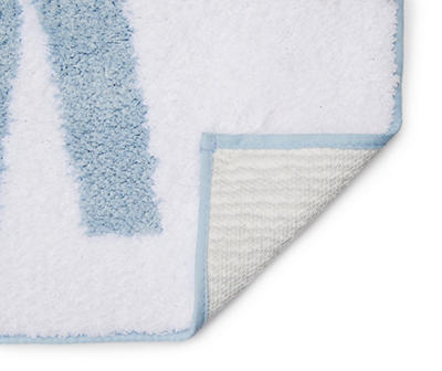 Gray, White & Blue Polar Bear Toilet Rug & Cover Set