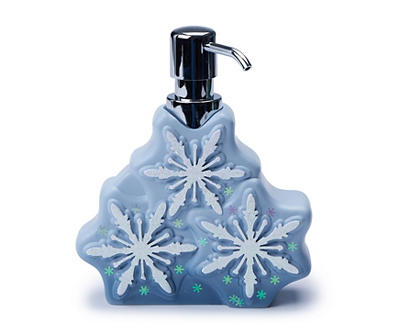 Arctic Enchantment Blue & White Snowflake Lotion Pump