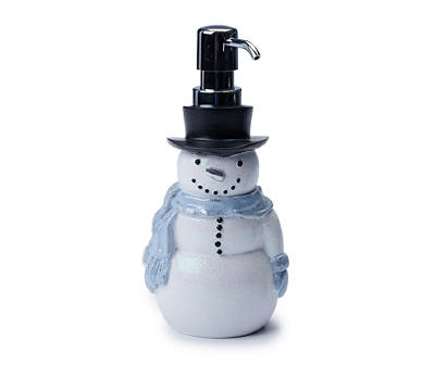 Arctic Enchantment White & Blue Snowman Lotion Pump