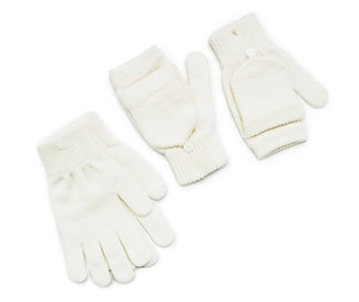 Knit Pop-Top & Regular 2-Pair Gloves Set