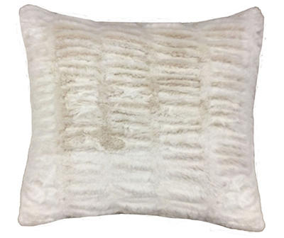 Chelsey Brown Faux Fur Throw Pillow
