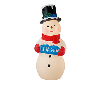 28" Top Hat Snowman LED Blow Mold Decor