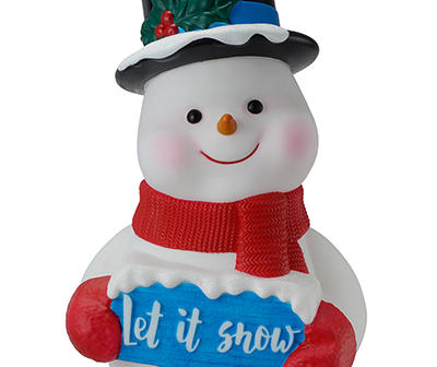 28" Top Hat Snowman LED Blow Mold Decor