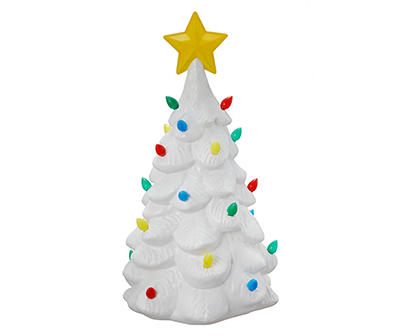 24.02" LED White Nostalgic Christmas Tree