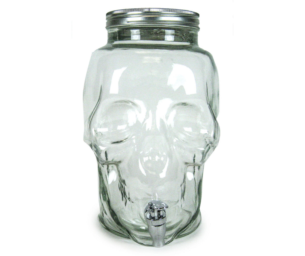 Circle Glass Skull Beverage Dispenser, 128 oz. Big Lots