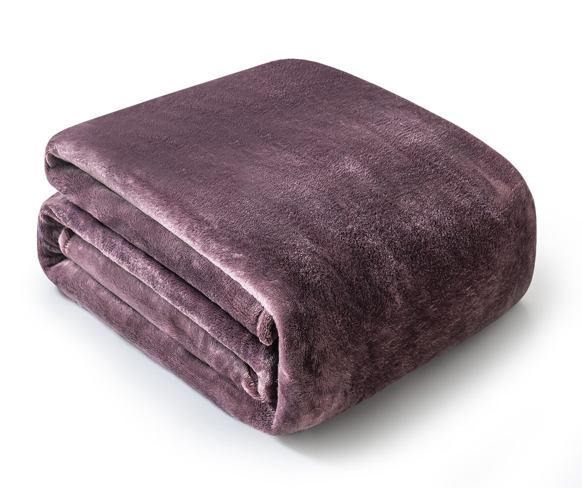 Purple velvet online throw