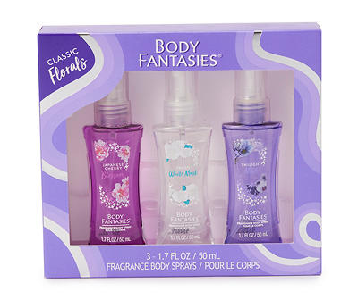 Purple Lovely Scents 3-Piece Fragrance Body Mist Gift Set
