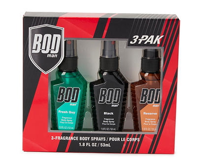 Black, Reserve & Fresh Guy 3-Piece Fragrance Body Spray Gift Set