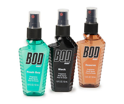 Black, Reserve & Fresh Guy 3-Piece Fragrance Body Spray Gift Set