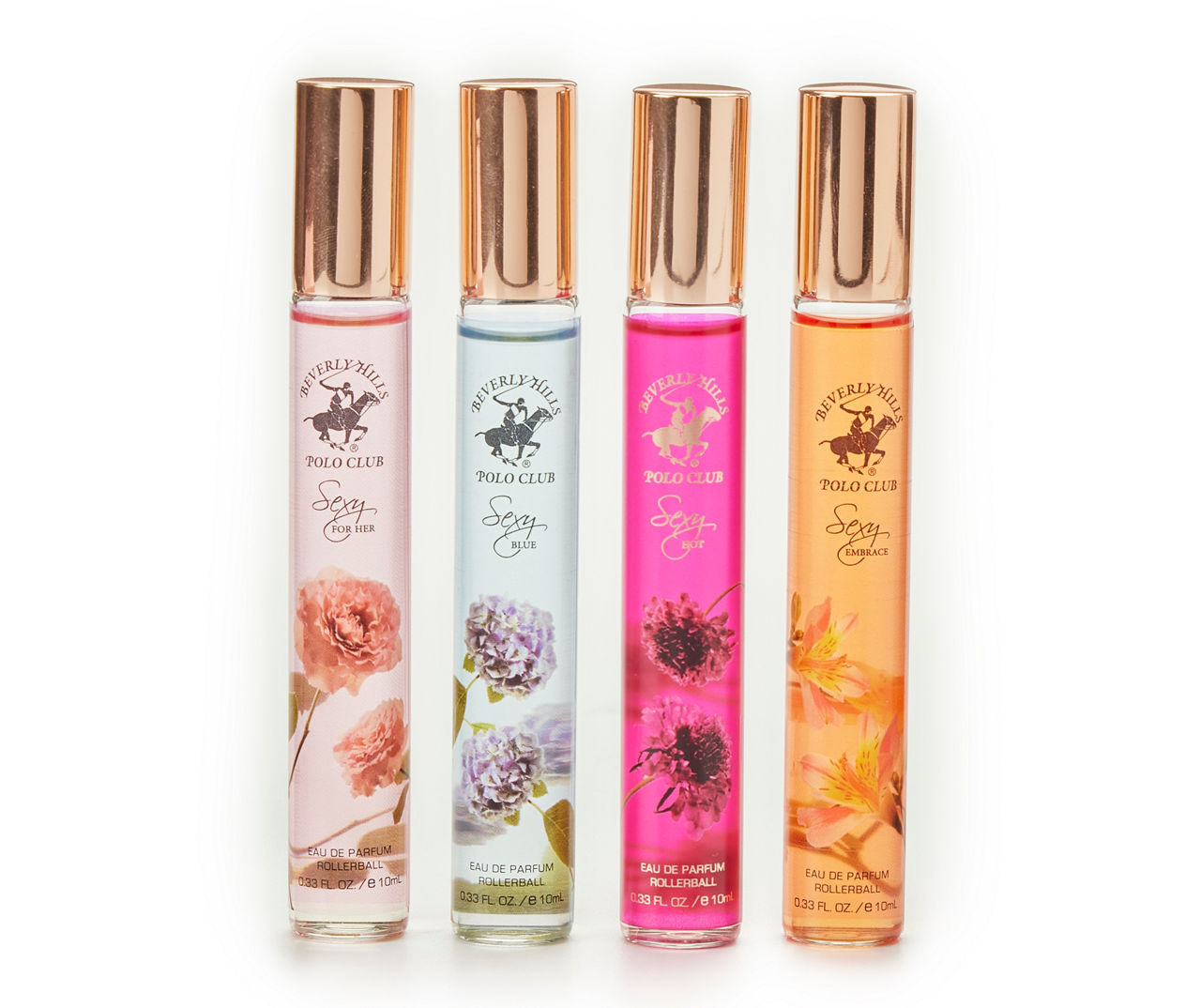 Beverly Hills Polo Club Sexy Floral 4-Piece Rollerball Perfume Set | Big  Lots