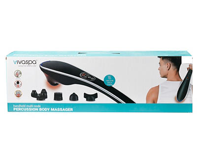 Black Handheld Multi-Mode Percussion Body Massager