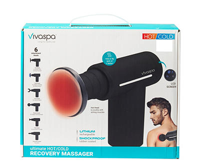 Black Hot/Cold Recovery Handheld Massager