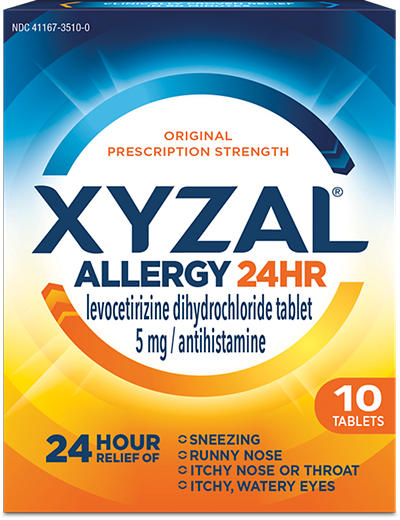 Xyzal 5mg Allergy Relief Tablets, 10-Count