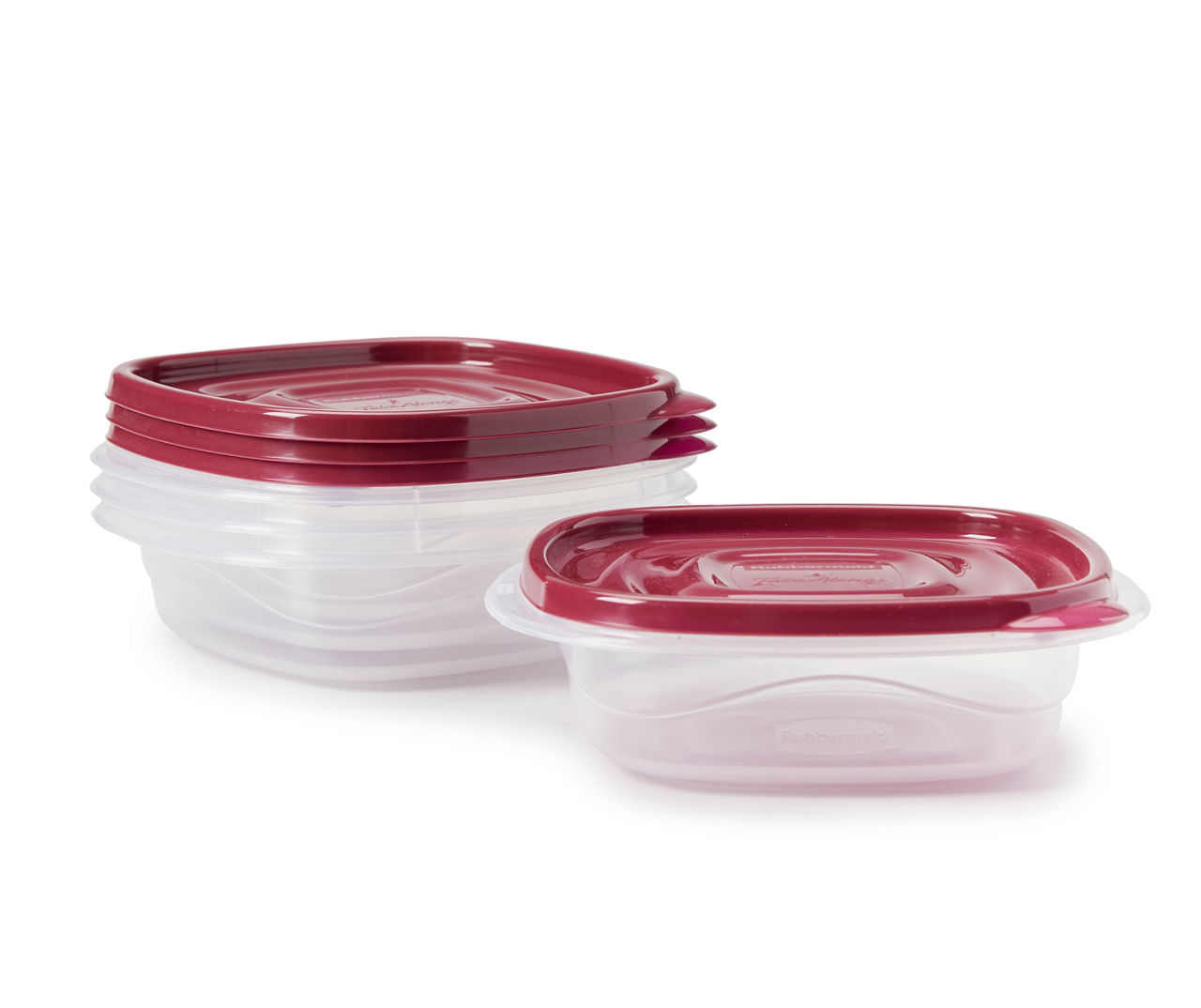 Rubbermaid TakeAlongs Square Food Storage Containers, 2.9 Cup