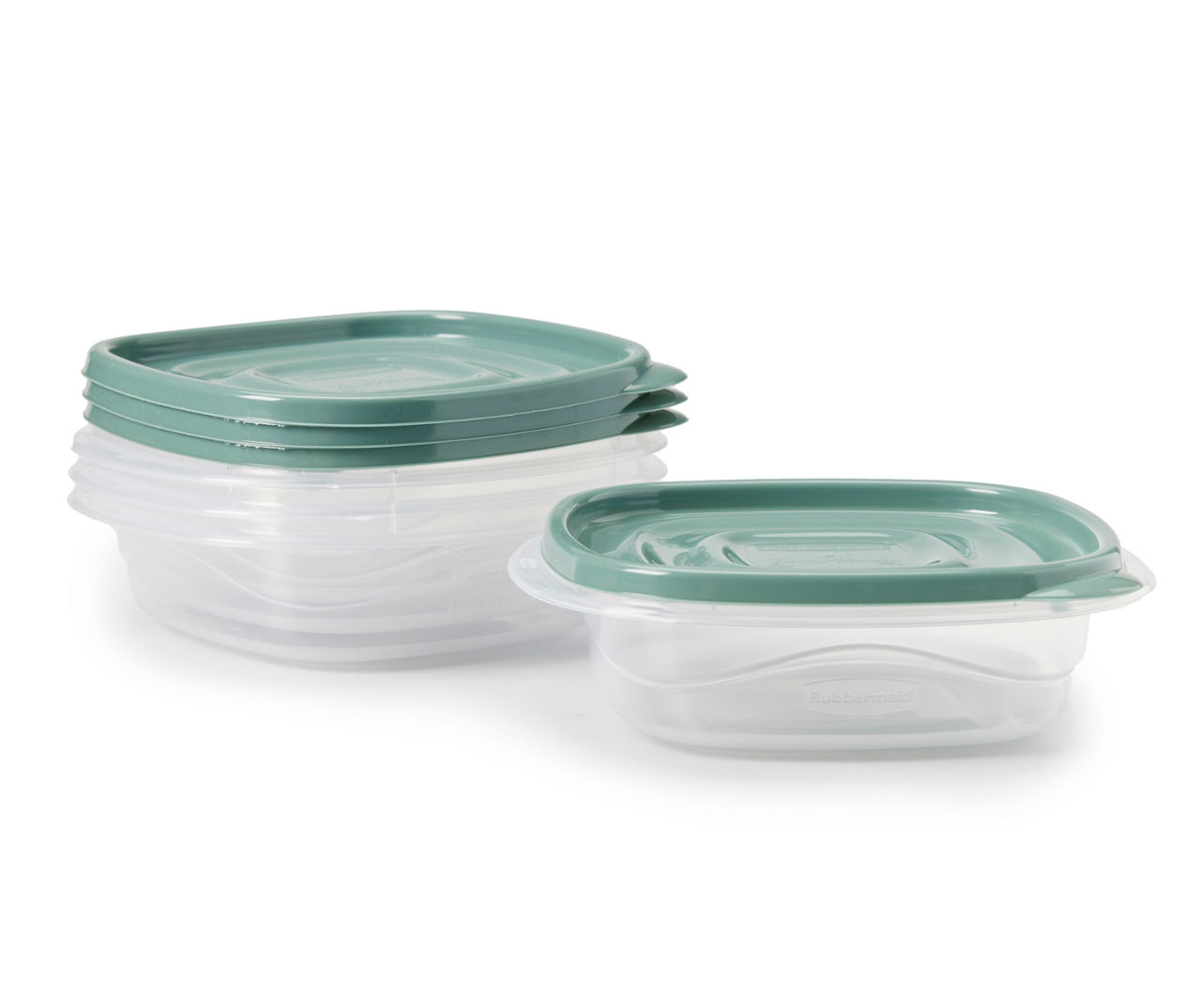 Rubbermaid TakeAlongs 5.2-Cup Square Food Storage Containers,  Special-Edition Turquoise Spell Blue, 8-Pack 