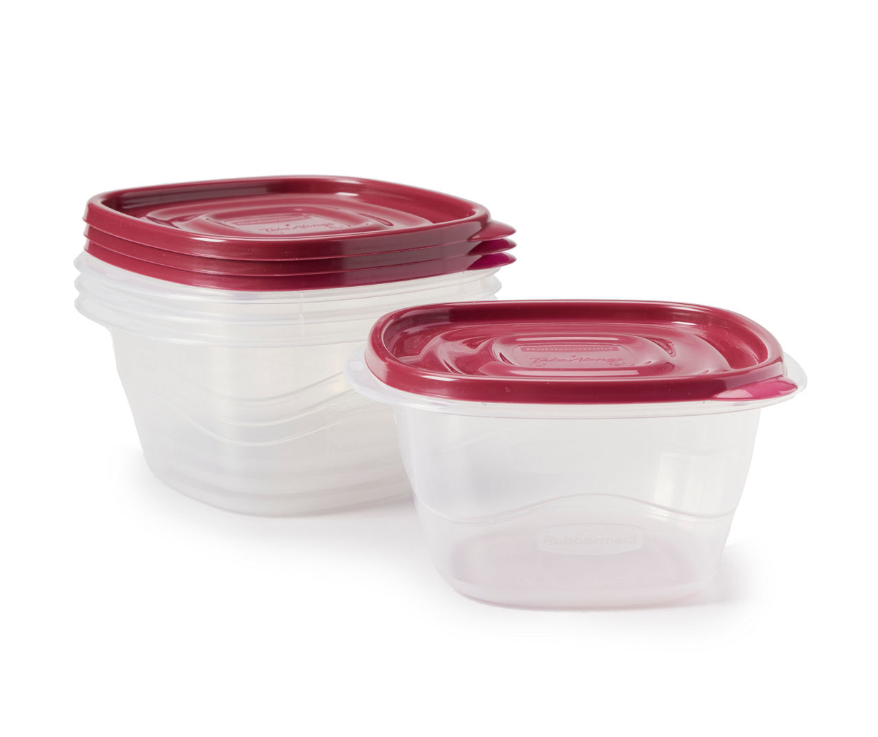 Rubbermaid Easy Find Lid 7-Cup Food Storage Container, Red