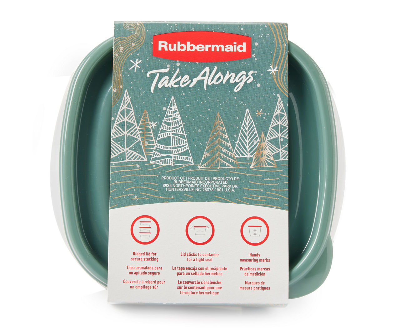 Rubbermaid 3-Pack Blue Spruce Rectangle Take Alongs - 2170807