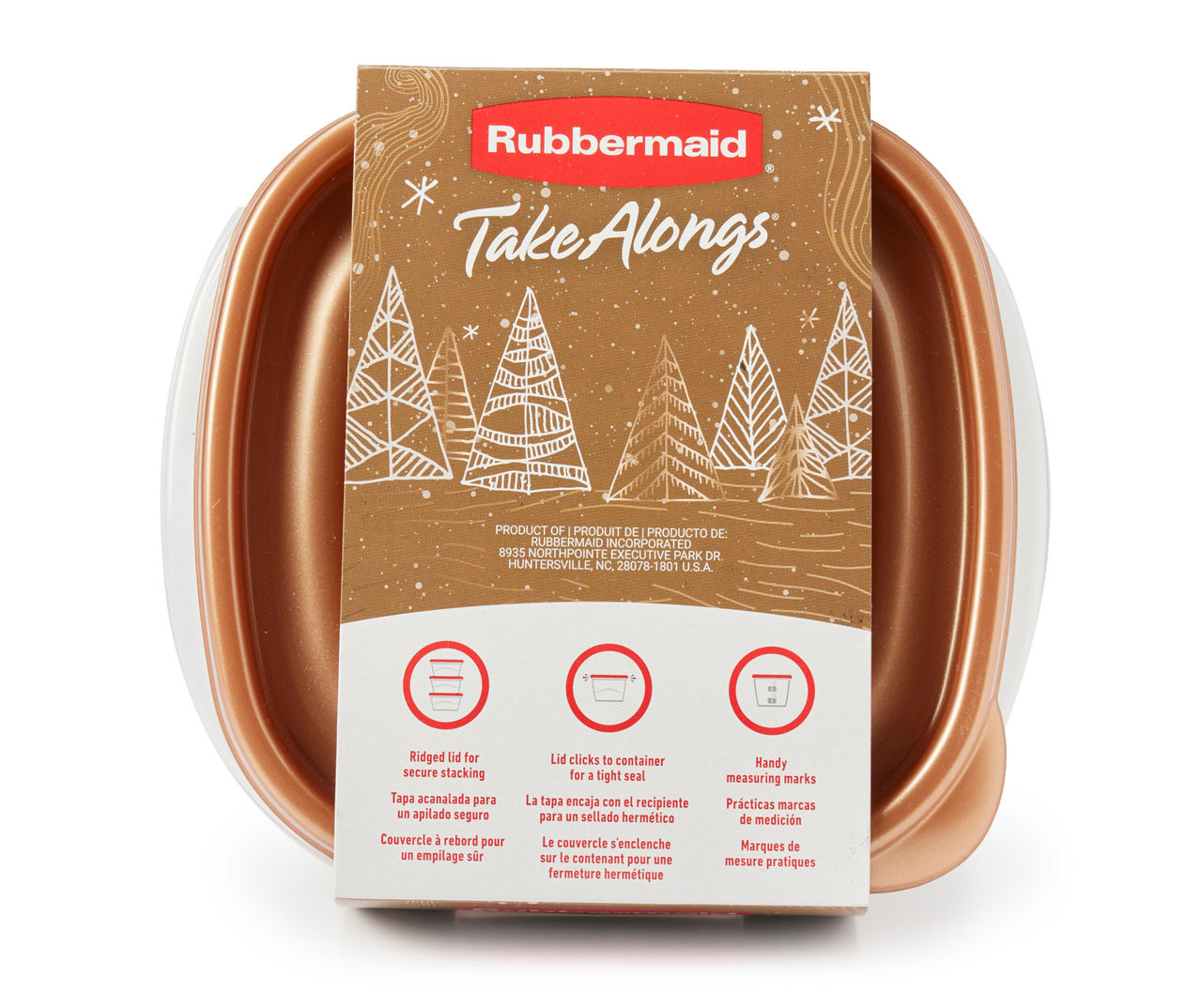 Rubbermaid 4-Pack TakeAlong Deep Square Food Storage Container - 2170822