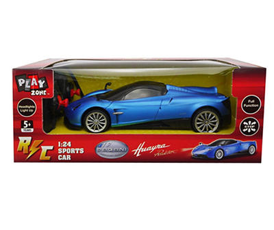Blue 1:24 Pagani Huayra Roadster RC Sports Car