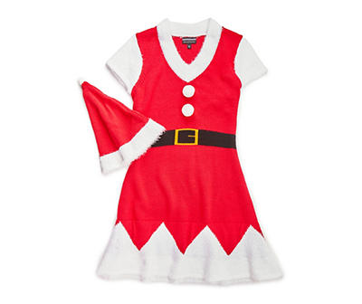 Women's Red & White Santa Ugly Christmas Dress