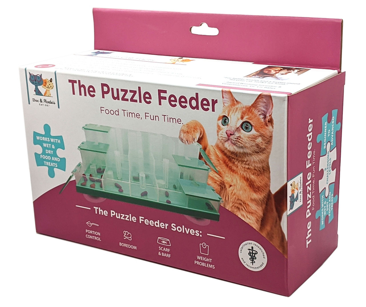 Doc & Phoebe Puzzle Feeder for Cats
