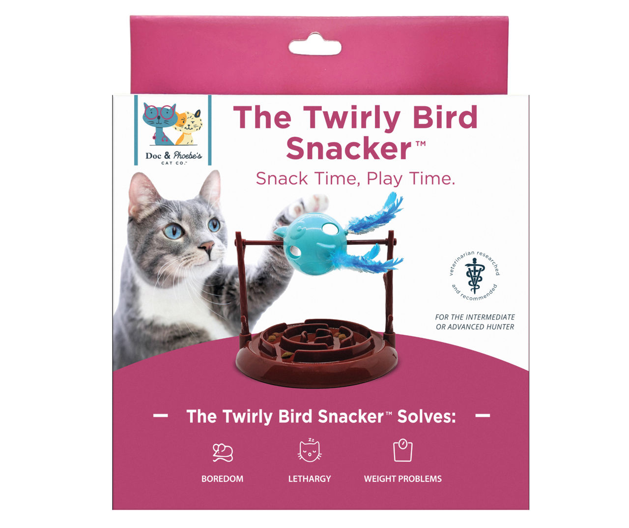 Doc & Phoebe's Twirly Bird Snacker