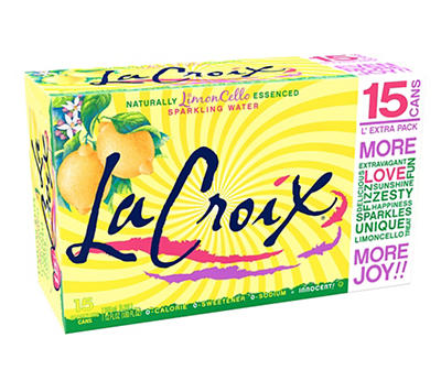 Limoncello Sparkling Water, 15-Pack