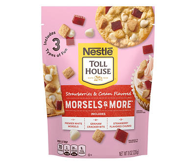 Toll House Strawberries & Cream Flavored Morsels & More 8 oz