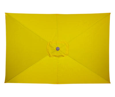 6.5' x 9.75' Yellow Rectangular Patio Umbrella