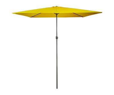 6.5' x 9.75' Yellow Rectangular Patio Umbrella
