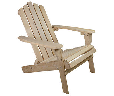 Brown Adirondack Wood Outdoor Folding Chair