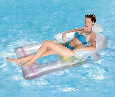 Clear Inflatable Pool Float Lounger