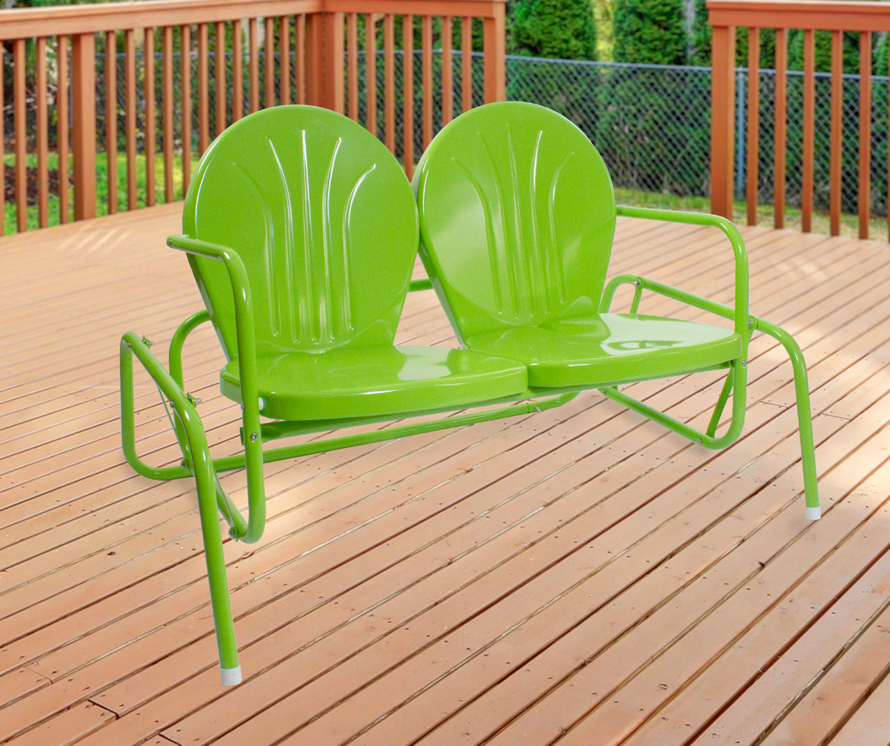 Metal deals patio glider