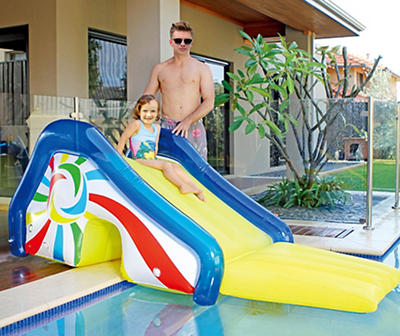 Children Pirate Play Outdoor Slide Swimming Pool Garden Inflatable Playground 