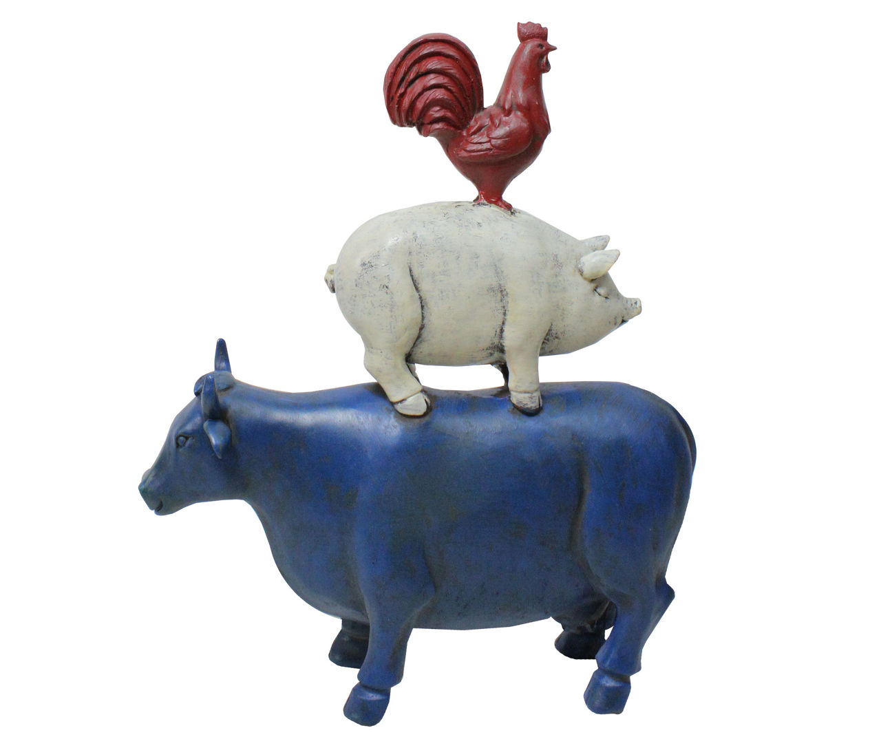 Patriotic Stacked Animals Tabletop Decor