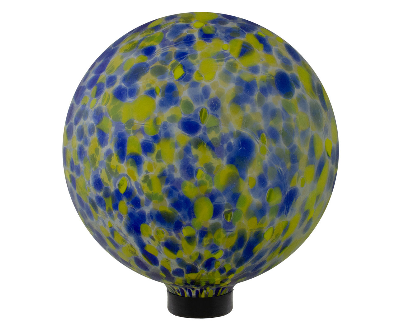 yellow gazing ball