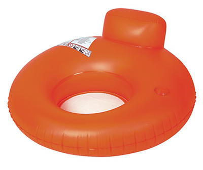 Orange Inflatable Pool Ring Float