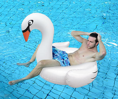 Swan Inflatable Ring Pool Float