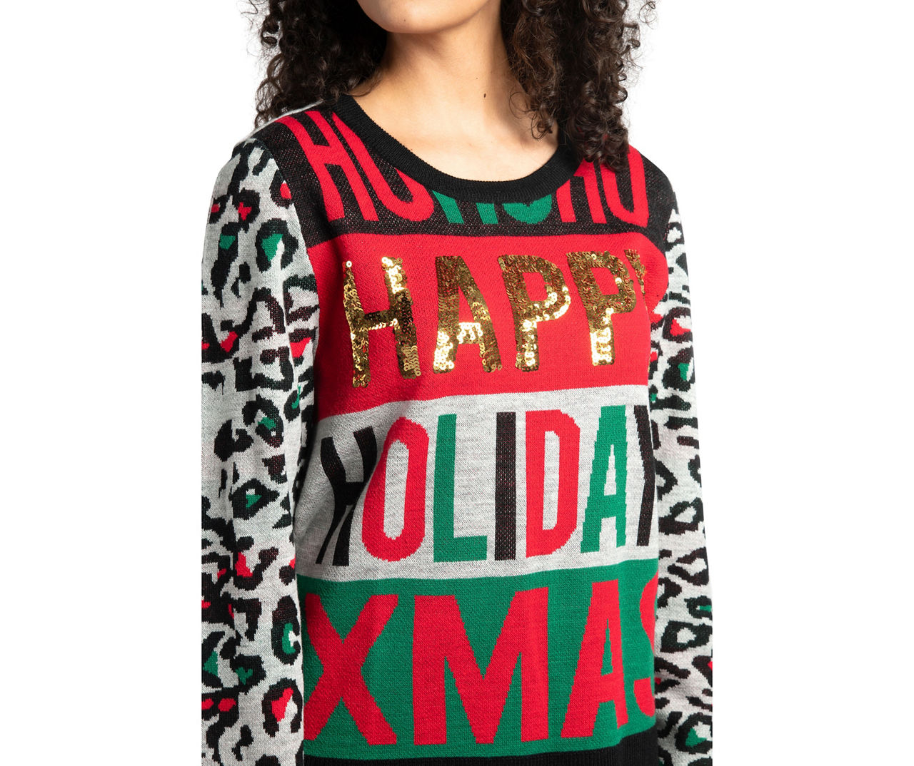 Leopard ugly shop christmas sweater