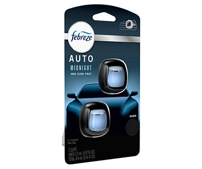 Midnight Storm Car Air Freshener Vent Clip, 2-Pack