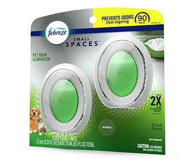Fresh Pet Odor-Eliminating Small Spaces Air Freshener, 2-Pack