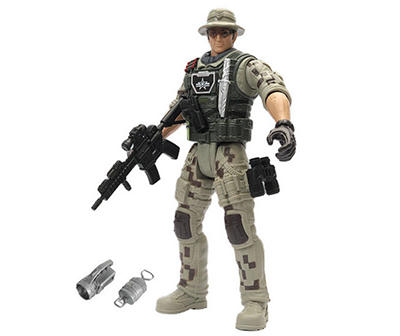 Soldier Force Gray Rifleman Action Figure