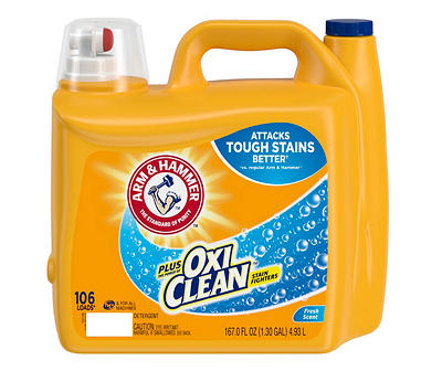 Fresh Scent Laundry Detergent With OxiClean, 167 Oz.