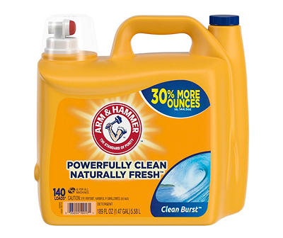 Clean Burst Laundry Detergent, 189 Oz.