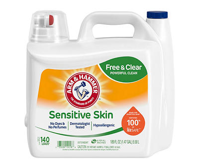Free & Clear Sensitive Skin Laundry Detergent, 189 Oz.